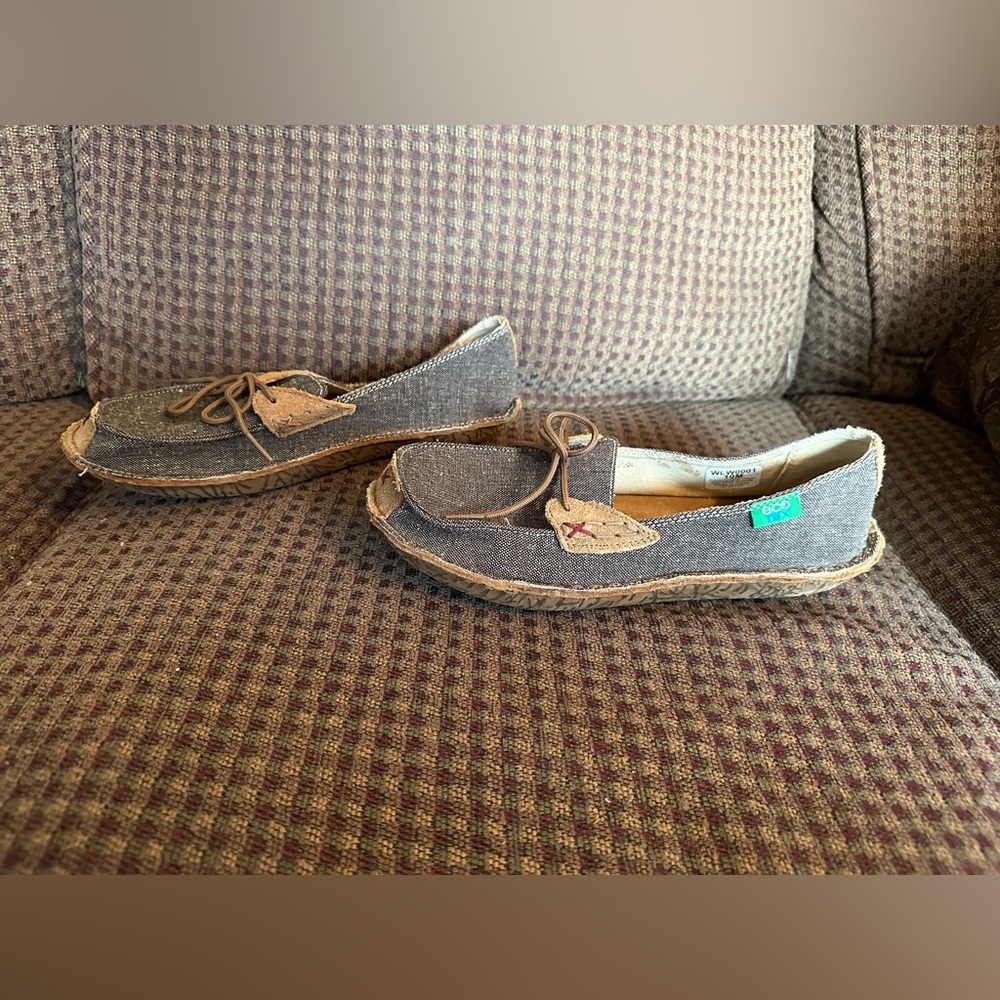 TWISTED X. ECO.  Mocs.  WM Sz 10. Never worn out of the house!